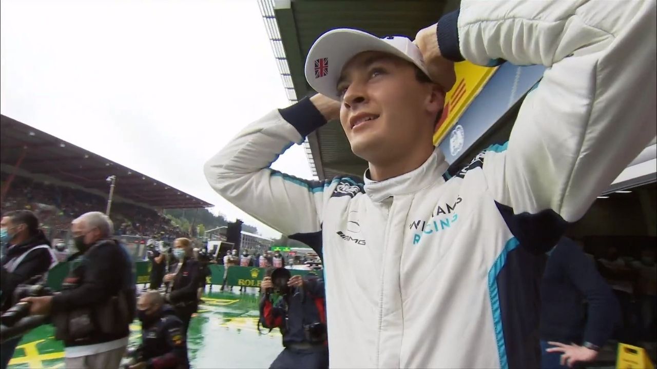 "I thought we would have been doing a good job to get out of Q1"– George Russell bags front-row start for Sunday after majestic lap at Spa Francorchamps