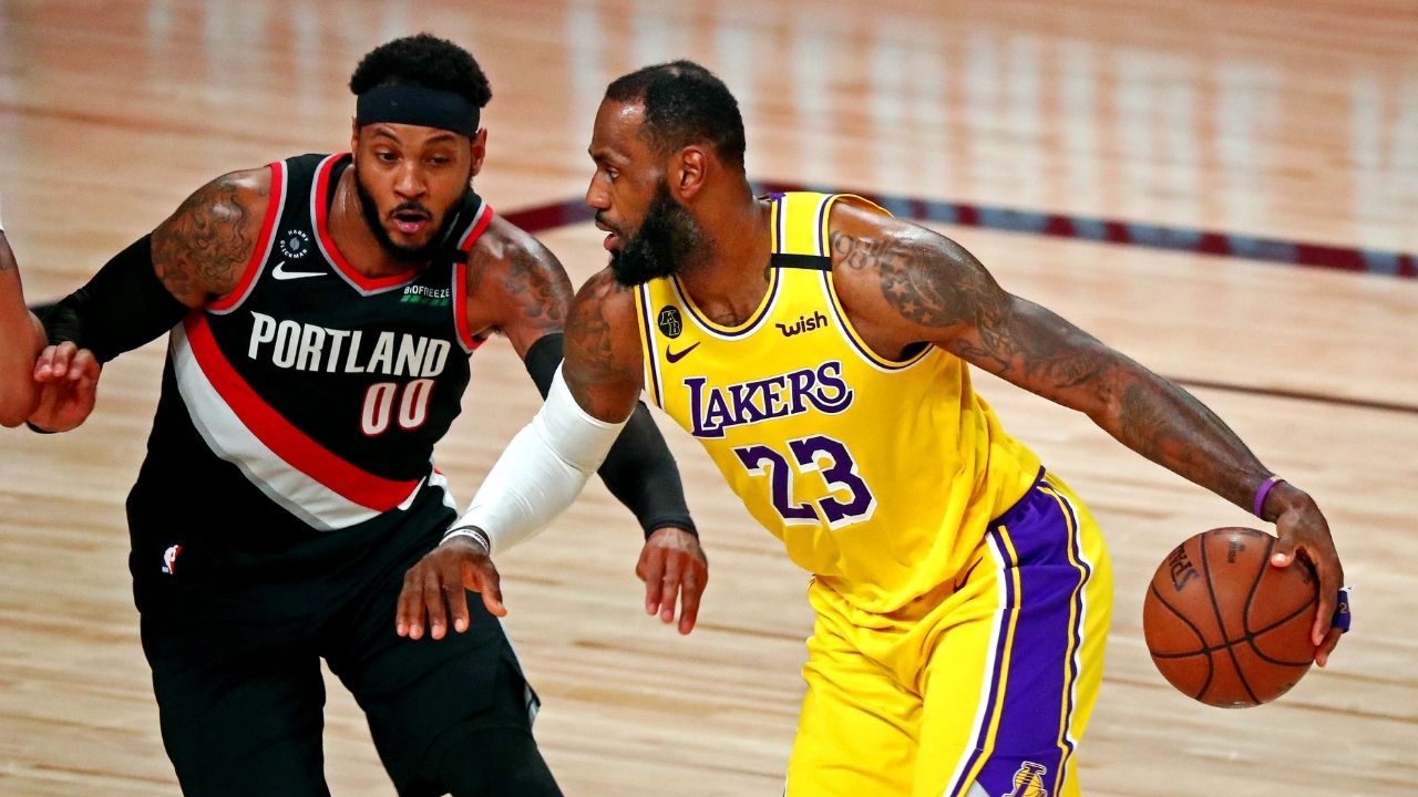 "I wasn't on the f**kin' boat, LeBron James was!": Lakers star Carmelo Anthony reveals his hilarious thoughts about famous banana boat crew picture