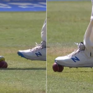 Ball Tampering video Lord's: Twitterati accuse English fielder of ball tampering as visuals of stepping on the ball with spikes go viral