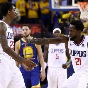 "Don't talk to us!": Video of former Clippers' stars Patrick Beverly and Lou Williams celebrating Kawhi Leonard and Paul George's signing goes viral