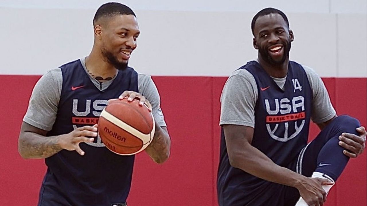 "Damian Lillard is using is wedding to recruit Draymond Green’!": Fans claim that the Blazers' superstar is using his special day to lure the Warriors' star to Portland