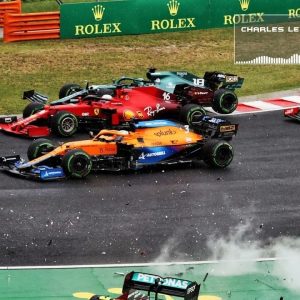 "It was quite unrealistic for him to try anything there"– Charles Leclerc on Lance Stroll sandwiching him in turn 1 accident