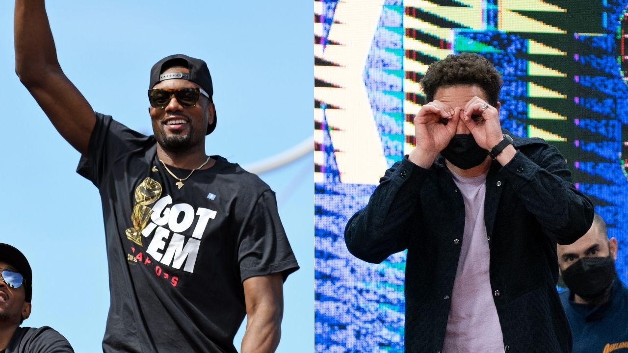 "Serge Ibaka said these questions would be strictly basketball-related!": Klay Thompson coyly reveals his relationship status on 'How Hungry are You' with Ibaka