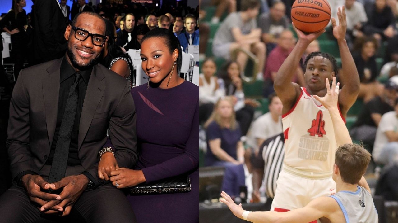 “Savannah James nearly lost it over Bronny James’ potential ‘dunk of the year’: When Bronny was inches away from having the ‘poster of the season’ with Jalen Green in attendance