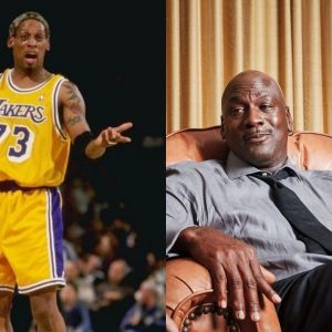 “Dennis Rodman shooting a 3 had a retired Michael Jordan smiling”: When Scottie Pippen squared off against his former Bulls teammate on the Lakers with the ‘GOAT’ in attendance