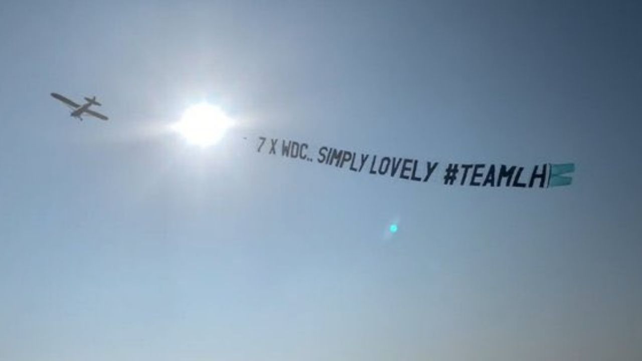 "A small way to get one up on the 70,000 Dutch fans"– Lewis Hamilton fans splashes £1,600 to fly a supportive message at Dutch GP