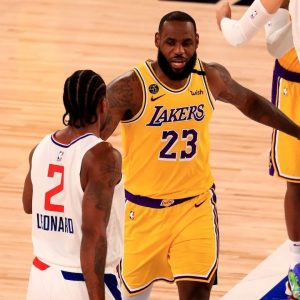 "Kawhi Leonard and Paul George only came to the event to not be fined!": LeBron James and NBA Twitter react as Clippers stars show grandiose amounts of emotion