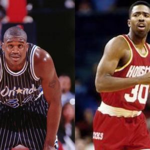 “Shaquille O’Neal nearly ‘kills’ Kenny Smith”: When the Orlando Magic legend fell on top of the Rockets star while diving for a loose ball