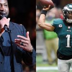“Jalen Hurts a winner. Point. Blank. Period”: NBA legend Dwayne Wade compliments Eagles QB week 1 performance against Falcons.