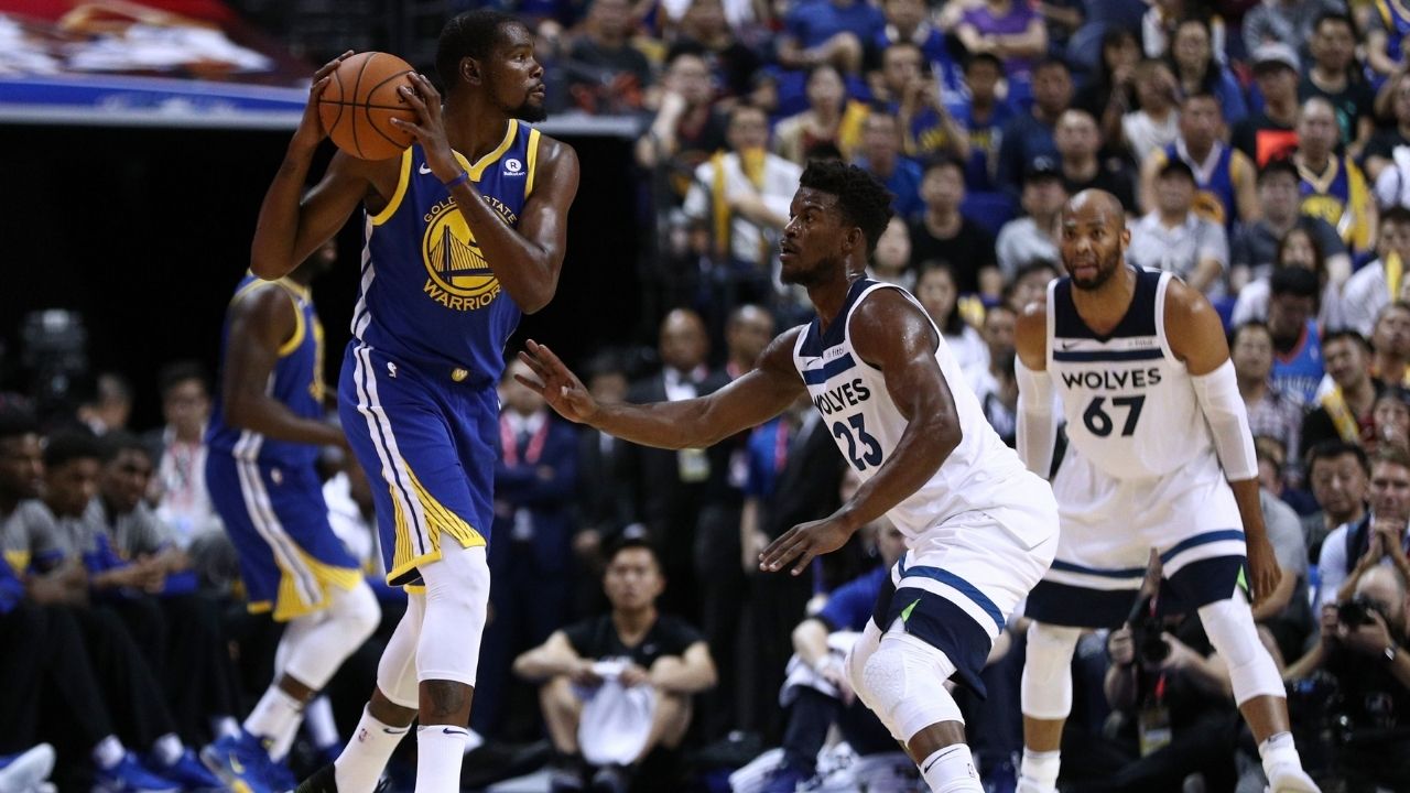 “Kevin Durant, at 7 feet, is just so disrespectful with his game”: Jimmy Butler explains how the Nets superstar was the first person to “bust his as*” in the league