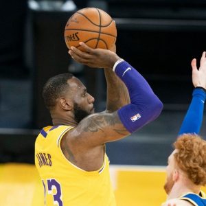 "LeBron James only pulls up from the logo for self-promotion!": Skip Bayless reveals the Lakers' superstar's abysmal efficiency on a shot he 'invented'