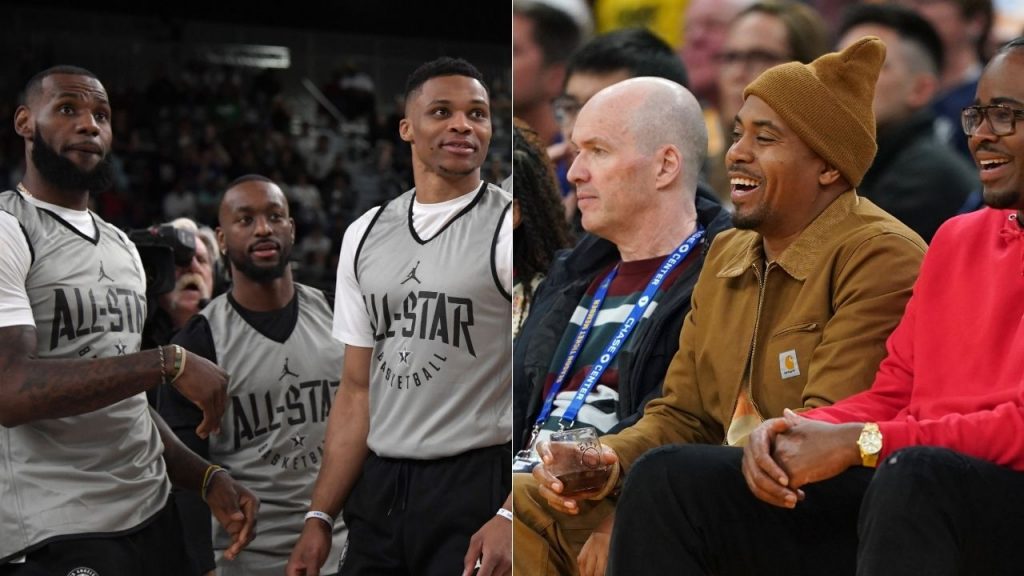 "Nas' latest music video features LeBron James and Russell Westbrook": The Lakers teammates are seen having an extravagant brunch with the NY rap legend in the video