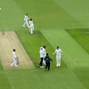 Jarvo cricket pitch invader: Jarvo streaker enters ground to collide with Ollie Pope; Jonny Bairstow unimpressed