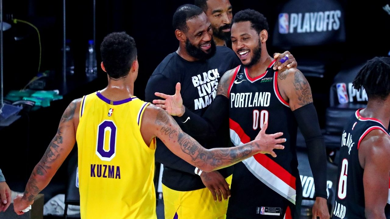 "Hey King James we cool?": Carmelo Anthony resolves a young kid's doubts over his friendship with the 4x NBA champion