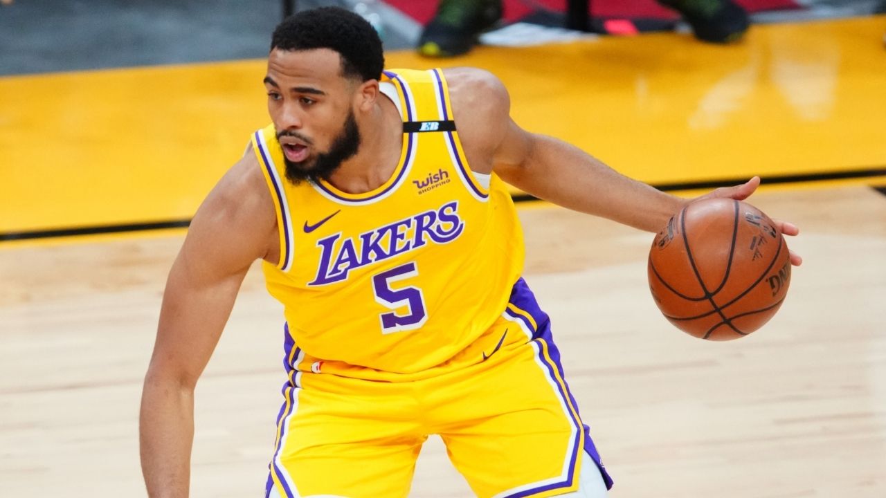 "NBA finna test Talen Horton Tucker for cr*ck!": NBA Twitter reacts as Lakers young star is caught looking older than LeBron James during Media Day