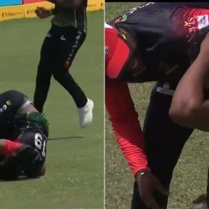 Sheldon Cottrell catch CPL final: Cottrell back-tracks sensationally to dismiss Andre Fletcher in CPL 2021 final