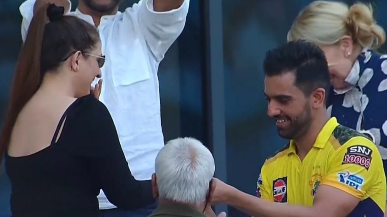 Jaya Bhardwaj Deepak Chahar engagement: Deepak Chahar proposes to girlfriend post CSK vs PBKS IPL 2021 match