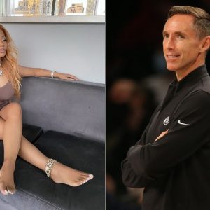 "Steve Nash lost his powers after Nicki Minaj gave him a lap dance": NBA Twitter reacts to viral video of Nets head coach's hilariously awkward moment