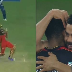 KS Bharat RCB six video: Bharat smacks last-ball six off Avesh Khan to win cliffhanger vs Delhi Capitals