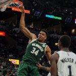 "Giannis Euro-stepped 4 players into a dunk": The Greek Freak continues to boss NBA players with his bizarrely powerful and demoralizing dunk package