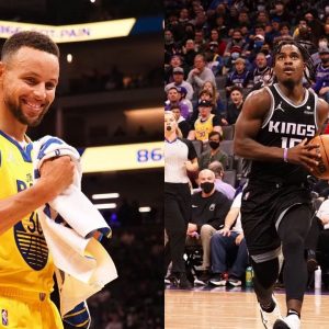 "You just hope that Stephen Curry misses, I mean, that's the game plan": Kings' rookie Davion Mitchell and the Warriors' superstar exchange praises for each-other after a well-fought game