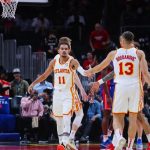 "Giving out my own pair of shoes... It feels amazing!": Trae Young reacts to giving away his sneakers to fans for the first time after a magnificent 32 point performance vs Pistons