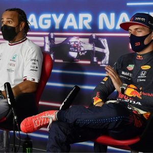 "I don't know why it is always brought up": Max Verstappen reacts angrily after reporter suggests possibility of a first lap crash with Lewis Hamilton