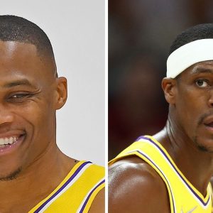 "Rajon Rondo wanted revenge so bad, he fastball'd it into Russell Westbrook's face!": 2017 MVP and 2020 champion end the first quarter for the Lakers