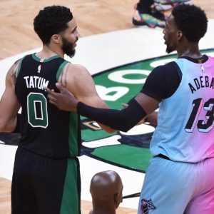 "Bam Adebayo, I'm taller than you!": Celtics' Jayson Tatum and the Heat's big man have a hilarious social-media exchange, decide to settle the debate when they face each-other next week