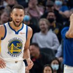 "OH MY GOD! Did I really make that shot?!": Warriors' Stephen Curry is in disbelief as he hits a one-legged runner 3 over the Grizzlies