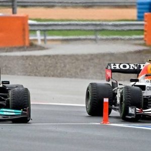 "I had a look at it"– FIA explains why Sergio Perez-Lewis Hamilton bollard breach incident was investigated as seven-time world champion allegedly tried to shove Red Bull star into pitlane entry