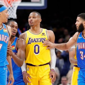 "That's just hot-headed Russell Westbrook losing his cool": Skip Bayless calls Lakers superstar classless after Darius Bazley incident