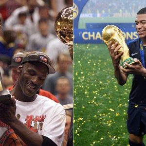 “There can be only one Michael Jordan”: Football megastar Kylian Mbappe reveals in being awe of the Bulls GOAT while dishing out some huge praises  