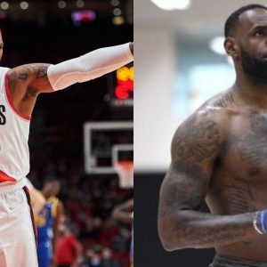 "LeBron James looked in great shape during last night's season opener against the Warriors": Damian Lillard compliments the 36-year old's fitness levels