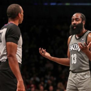 “Wasn’t aggressive before, now I’m being aggressive”: James Harden shoots a whopping 19 free throws and reacts to finally breaking through the NBA’s foul rules.
