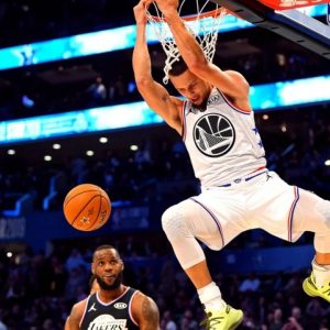 "We call those mid-summer legs": Warriors' Stephen Curry shows his bunny-hops, as he posts a Tik-Tok showing his dunking practice