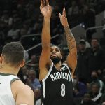 “Any more facts in there? Maybe with black socks on?” Nets star Patty Mills pokes fun at the reporters bestowing an extremely specific stat on him following loss to Bucks
