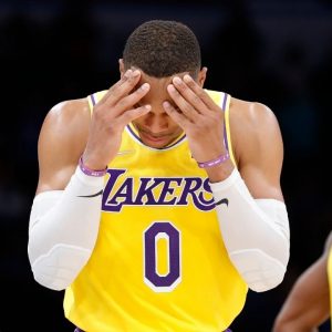 "LORD HAVE MERCY! Russell Westbrook led with a Quadruple Double, with 10 TURNOVERS!": Skip Bayless launches an assault on the Lakers' superstar as they blow a 26-point lead and lose to the Thunder