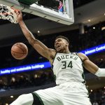 "Giannis Antetokounmpo is shooting 3s at will?! It's over for the rest of the league!": NBA Twitter reacts as the Bucks' MVP drills a 3 to start the game against the Mavericks