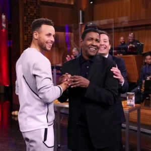"What's this Denzel Washington?! I've never seen one of these!": When Warriors' superstar Stephen Curry trolled the veteran actor on the sets of The Tonight Show Starring Jimmy Fallon