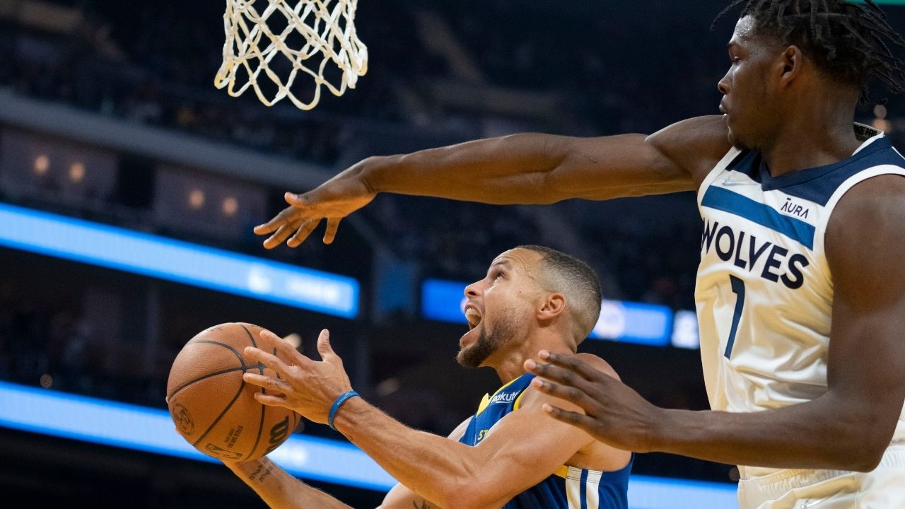 "Hey Stephen Curry, I'm gonna drop fiddy on you!": Wolves' Anthony Edwards tried to warn the Warriors' MVP about his big night in the loss last night