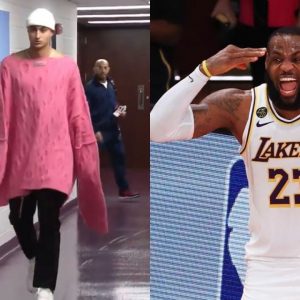 "Kyle Kuzma, ain't no f*cking way you wore that!": LeBron James and several other NBA stars mock Kuz for his outfit choice on game-day against the Hornets