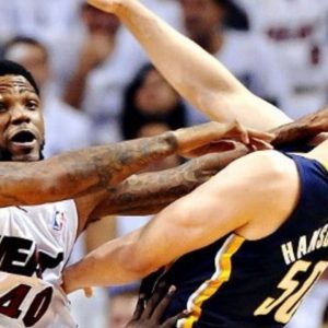 “Saw Dwyane Wade get fouled and knew I was going to f**k him up”: How Udonis Haslem had his Heat star’s back by hitting Tyler Hansbrough in the face