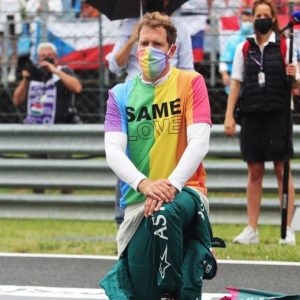 "We're just racing drivers, nothing else": Sebastian Vettel says that he does not consider Formula 1 drivers to be 'stars'