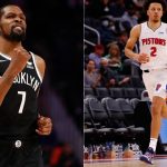 “Cade Cunningham is going to be a tough cover for a long time. I love his game”: Kevin Durant shows love to the Pistons rookie after their first-ever matchup