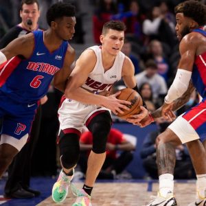 "Was Tyler Herro telling the truth about being in the same category as Luka Doncic?!": NBA Twitter erupts as the Heat star goes off for 31 points off the bench vs Pistons