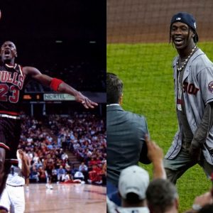 “Yo Michael Jordan, I’m coming back for the shoes I left in your garage”: Travis Scott hilariously recounts the time he shot a music video at the Bulls legend’s ‘crib’