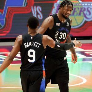“Julius Randle will dominate in whatever aspect you need him to”:  RJ Barrett raves about the Knicks forward’s leadership skills amid a strong 6-3 start to the season