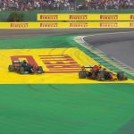 "He definitely squeezed him off the track!": Watch Lewis Hamilton and Max Verstappen almost collide at Interlagos in a thrilling Sao Paolo Grand Prix