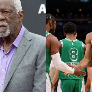 "Jayson Tatum keep up the hard work, it was a treat watching you": Celtics legend Bill Russell gives his flowers to the All-Star forward